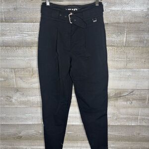 Head Sportswear smallBlack belted horseback riding stirrup breeches Pants